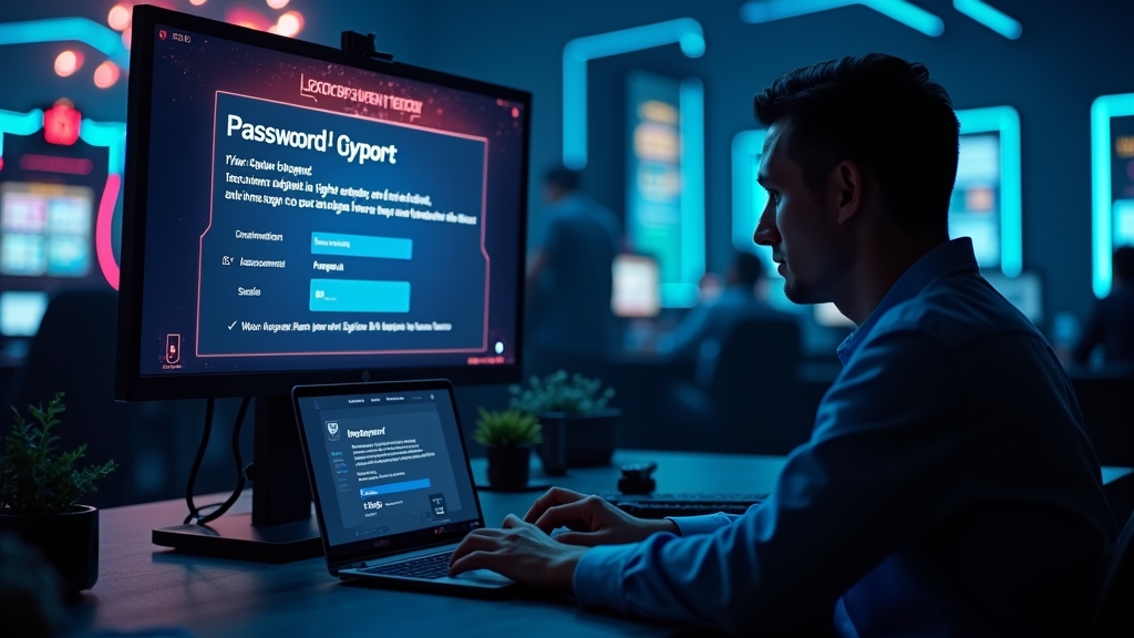 Casino support screen showing a locked account and password recovery prompt